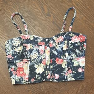 Floral crop top